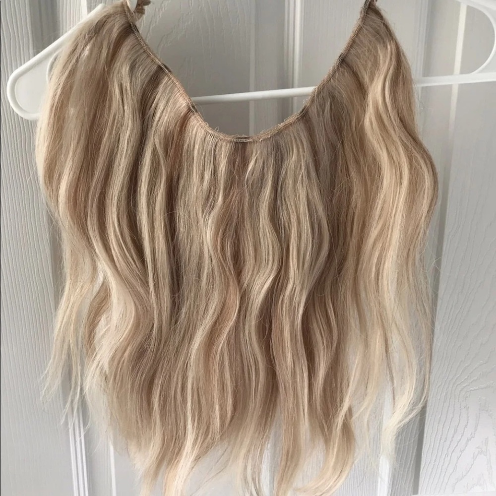 Hidden crown halo hair extensions 60/8 14 inches